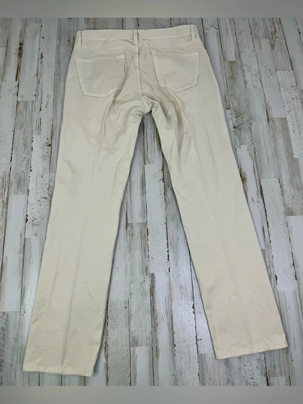 Banana Republic Slim Fit Mens Chino Cream Khaki 33x30